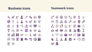 Business icons Teamwork icons
 