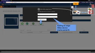 WSO2 IoT Platform
11
Adding an edge
XBee device
(name,serial #)
 