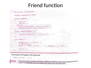 Friend function
 