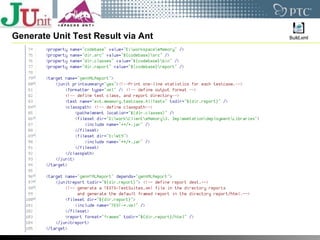 Generate Unit Test Result via Ant  