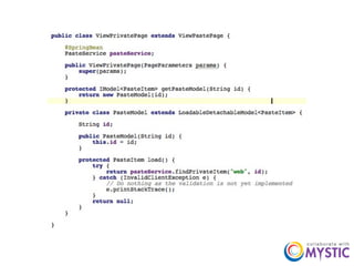 Architecting Applications Using Apache Wicket   Java2 Days 2009