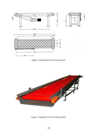 [3]
Figure-1 Assembled view of conveyor belt
Figure- 2 Isometric View Of Conveyor Belt
 