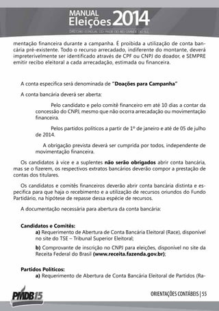 Manual das Eleições de 2014 - PMDB/RS
