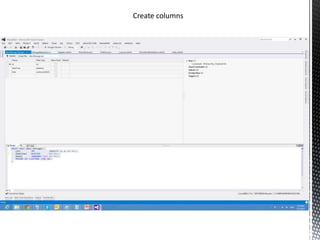 Create columns
 