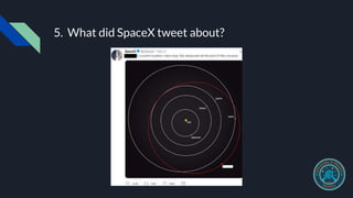 5. What did SpaceX tweet about?
 