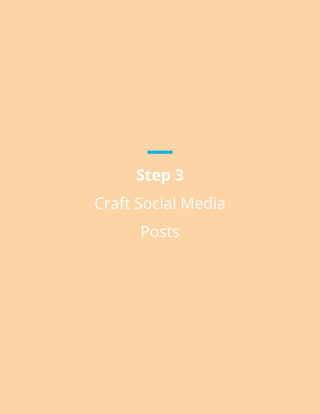 Step 3
Craft Social Media
Posts
 