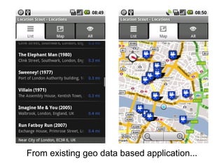 From existing geo data based application...
 
