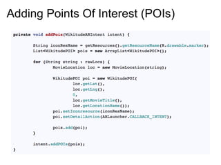 Adding Points Of Interest (POIs)
 