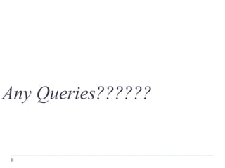 Any Queries??????
 
