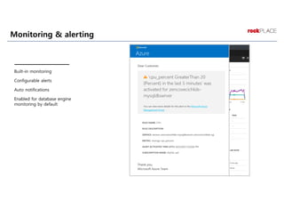 Monitoring & alerting
 