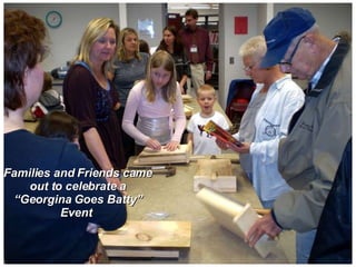 Families and Friends came out to celebrate a “Georgina Goes Batty” Event  
