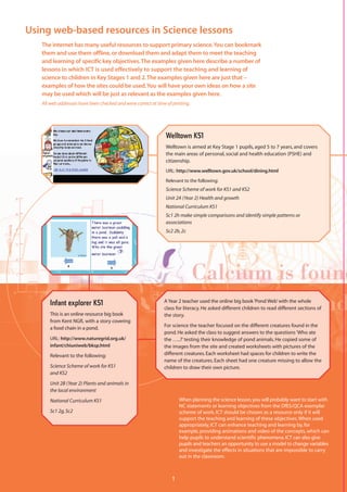 Becta - Using web-based resources in Primary Science