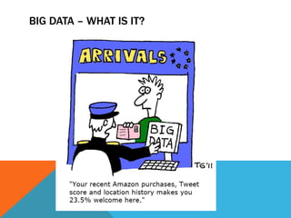 BIG DATA – WHAT IS IT? 
 