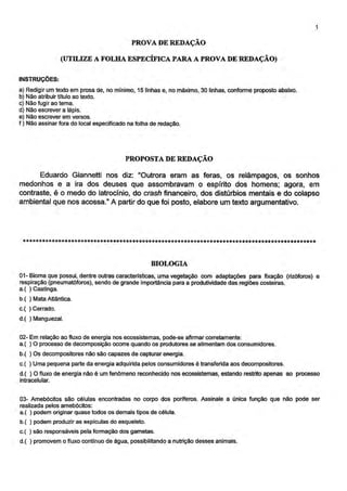 PROVA UVA 2018.1 PROVA ESPECÍFICA