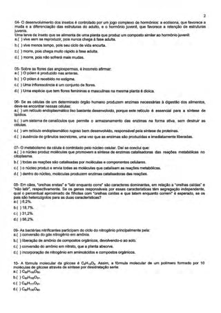 PROVA UVA 2018.1 PROVA ESPECÍFICA