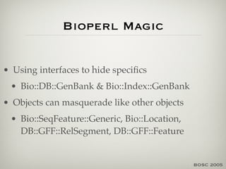 BioPerl: Developming Open Source Software