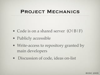 BioPerl: Developming Open Source Software