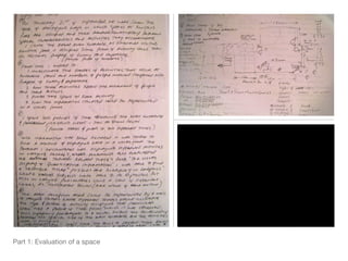 Part 1: Evaluation of a space 