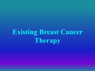 Existing Breast Cancer
Therapy
 