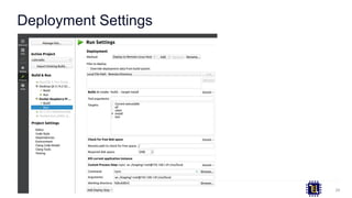 Deployment Settings
28
 