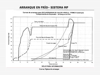 Curvas Típicas de arranque
ARRANQUE EN FRÍO– SISTEMA MP
 