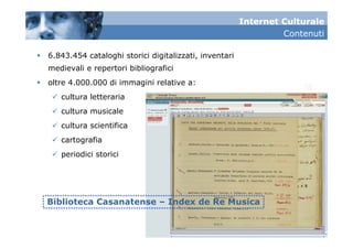 CulturaItalia - Il Contributo dell’ICCU a CulturaItalia