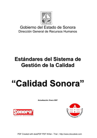 Calidad Sonora