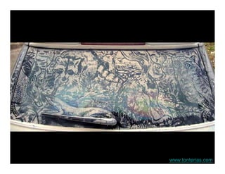 Car Window Dust Art