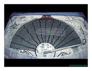 Car Window Dust Art