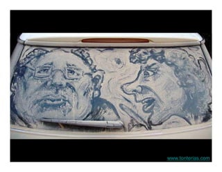 Car Window Dust Art