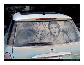 Car Window Dust Art