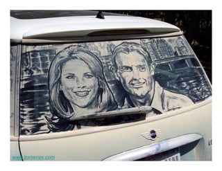Car Window Dust Art