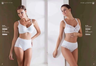 Tul Bordado
-70 -
jackard encaje Jackard
Classic
-71 -
50.635
Sostén Jackard
Colores: Blanco - Beige - Negro
Tallas: 34C - 36C - 38C - 40C
10.128
Maxi Algodón Elasticado
Colores: Blanco - Beige - Negro
Tallas: M - L - XL
50.182
Sostén Encaje Powernet
Colores: Blanco - Negro
Tallas: 36C - 38C - 40C
10.182
Pantaleta Encaje Microfibra
Colores: Blanco - Negro
Tallas: M - L - XL
-71 --70 -
encaje y powernet
classic
 