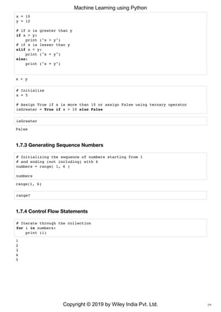 Chapter 1   python basics