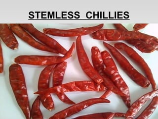 STEMLESS CHILLIES
 