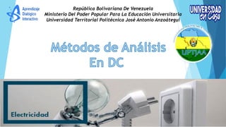 República Bolivariana De Venezuela
Ministerio Del Poder Popular Para La Educación Universitaria
Universidad Territorial Politécnica José Antonio Anzoátegui
 