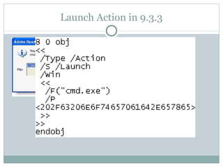 Launch Action in 9.3.3 
