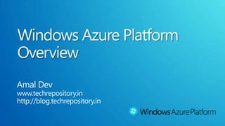 Cloud computing Azure overview