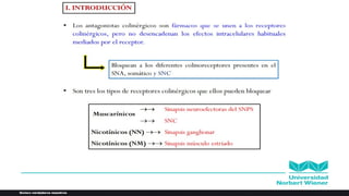 Fármacos Colinérgicos Anticolinergicos.pptx