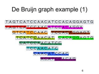 De Bruijn graph example (1)




                         6
 