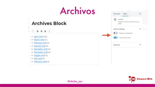 Congreso web
Archivos
@chicho_zar
 