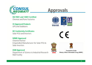 Consul Neowatt Power Solutions Pvt. Ltd, Chennai, Power Conditioning