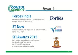 Consul Neowatt Power Solutions Pvt. Ltd, Chennai, Power Conditioning