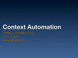Context Automation (with video demos)