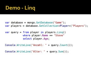 Demo - Linq