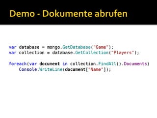 Demo - Dokumente abrufen