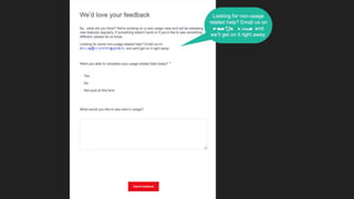 Customer feedback: practical advice