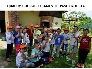 QUALE MIGLIOR ACCOSTAMENTO: PANE E NUTELLA
 