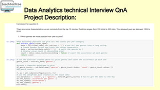 Data Analytics technical Interview QnA
Project Description:
 