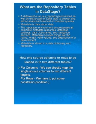 Datastage interview questions from - testingbrain.com